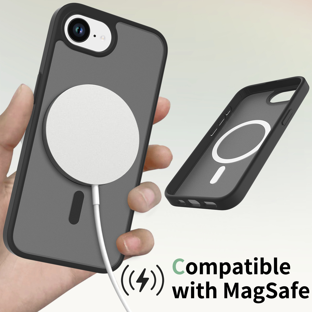 Aplicable iphone16E funda de succión magnética cerveza funda para teléfono móvil escudo plateado sensación de piel 2.0mm Apple 16SE4 funda para teléfono móvil anti-caída