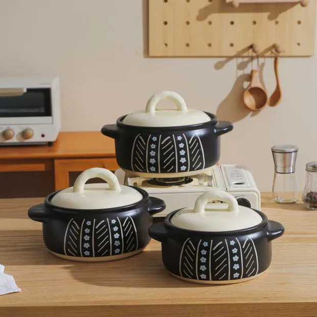 Высококачественная кастрюля для тушения в casserole, бытовая газовая глиняная кастрюля для риса, маленькая керамическая глиняная кастрюля, индукционная каменная кастрюля для супа