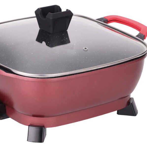 electric cooking pot 8L多功能电热锅境铝合金家用电火锅|undefined