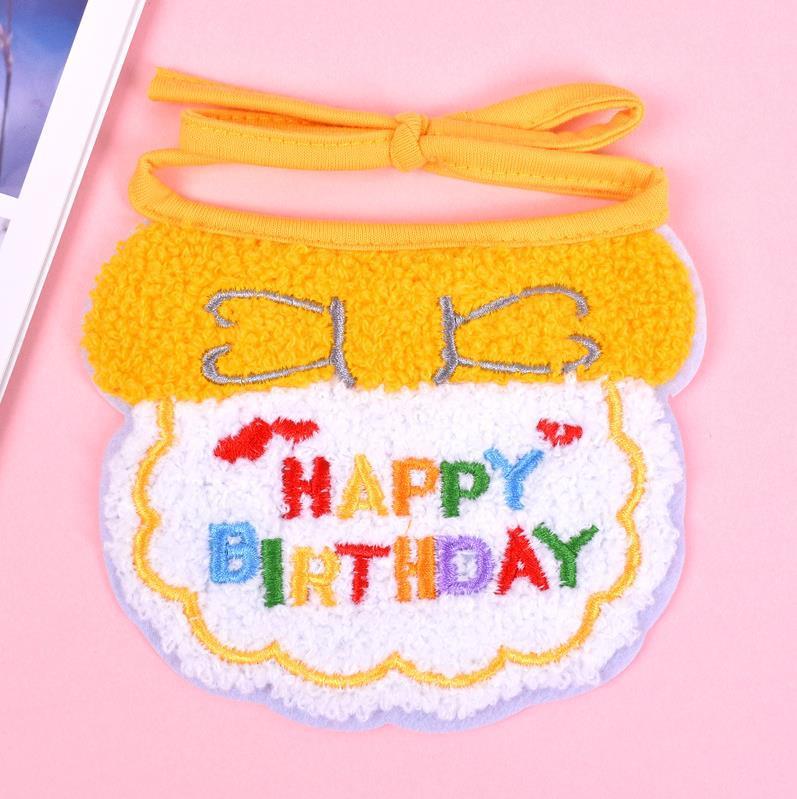 宠物狗狗猫咪生日派对装饰装扮围脖拍照道具围巾帽子围兜蛋糕蜡烛|undefined