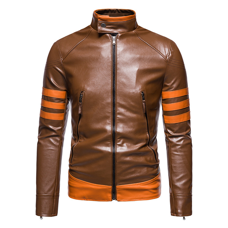 Foreign trade e-commerce spring and autumn men's Wolverine leather jacket Logans motorcycle leather jacket large size PY999