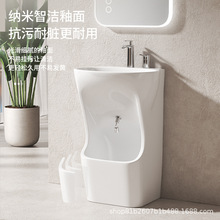 中东穆斯林家用立柱洗手洗面洗脚盆两用小户外型落地式节水拖布池