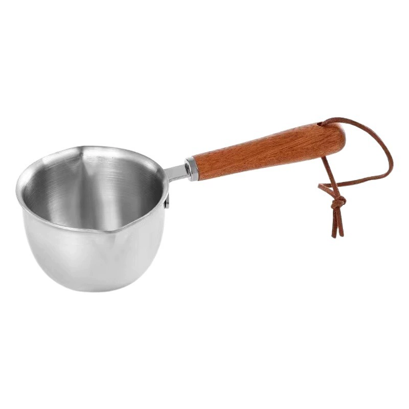 Горшок для молока из нержавеющей стали 304 Кофейник Мини-соус Горшок для брызг горячего масла Амазонка Трансграничная кухня Маленький масляный горшок