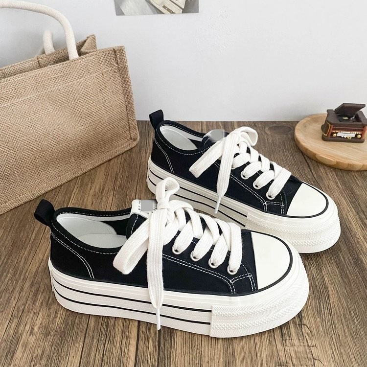 2026 nuevos zapatos de lienzo de otoño para estudiantes muffin skate 2026 principios de primavera alta image 7