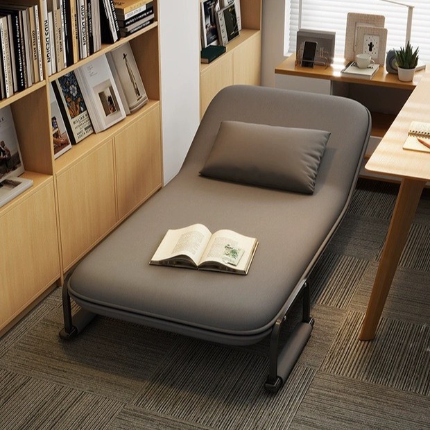 午休折叠床单人床躺椅办公室午睡两用小沙发床简易陪护床成人家用