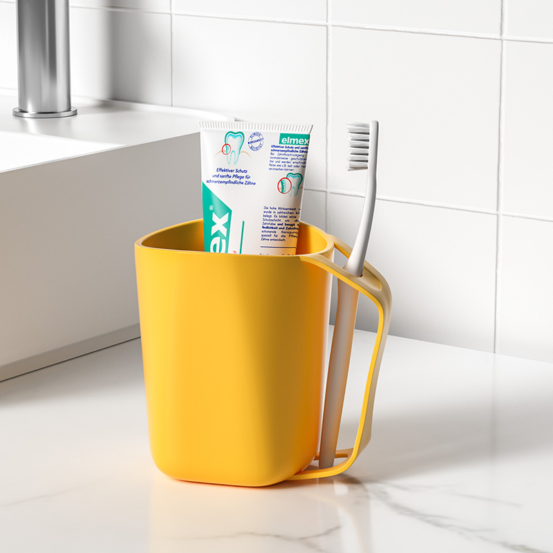 Taza de enjuague simple para el hogar Taza de cepillo de dientes Taza de enjuague para parejas de niños Un par de set de cepillo de dientes simple Tanque de dientes creativo