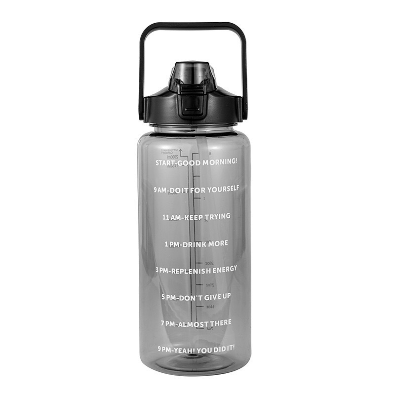 ウォーターカップ 2L スペースカップストローカップ夏の学生スポーツフィットネスケトルプラスチックカップクロスボーダーシール漏れ防止|undefined