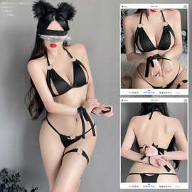 林林婷情趣内衣性感绑带束缚三点式绳衣激情套装制服诱惑捆绑2049