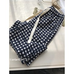 控えめで素敵な〜銅貨パンツ！素材は高貴で、バージョンはレトロなチェック柄カジュアルパンツ G052323