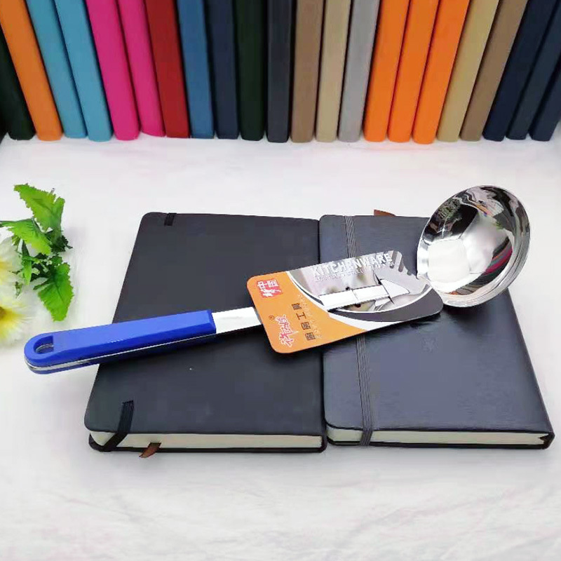 L1324 8722 # engrosada olla de acero inoxidable cuchara sopa utensilios cocina herramientas Yiwu 10 yuanes tienda