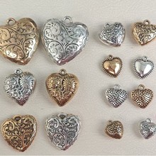 塑料ABS小配件电镀CCB饰品配件手工DIY 桃心厂家直销