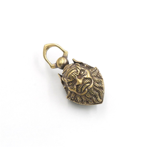 Chinese style brass bell Taotie bell keychain round bell antique antique small copper pendant pendant manufacturer wholesale