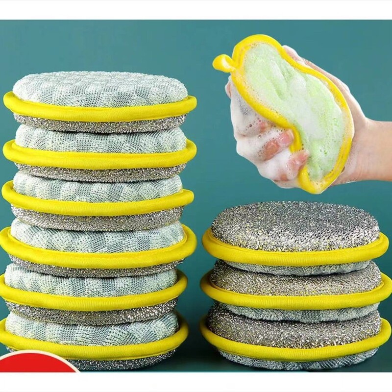 食器洗いスポンジブロック、家庭用ノンスティックオイルポットブラシ、食器洗い布、たわし、厚手の魔法の食器洗い布、卸売|undefined
