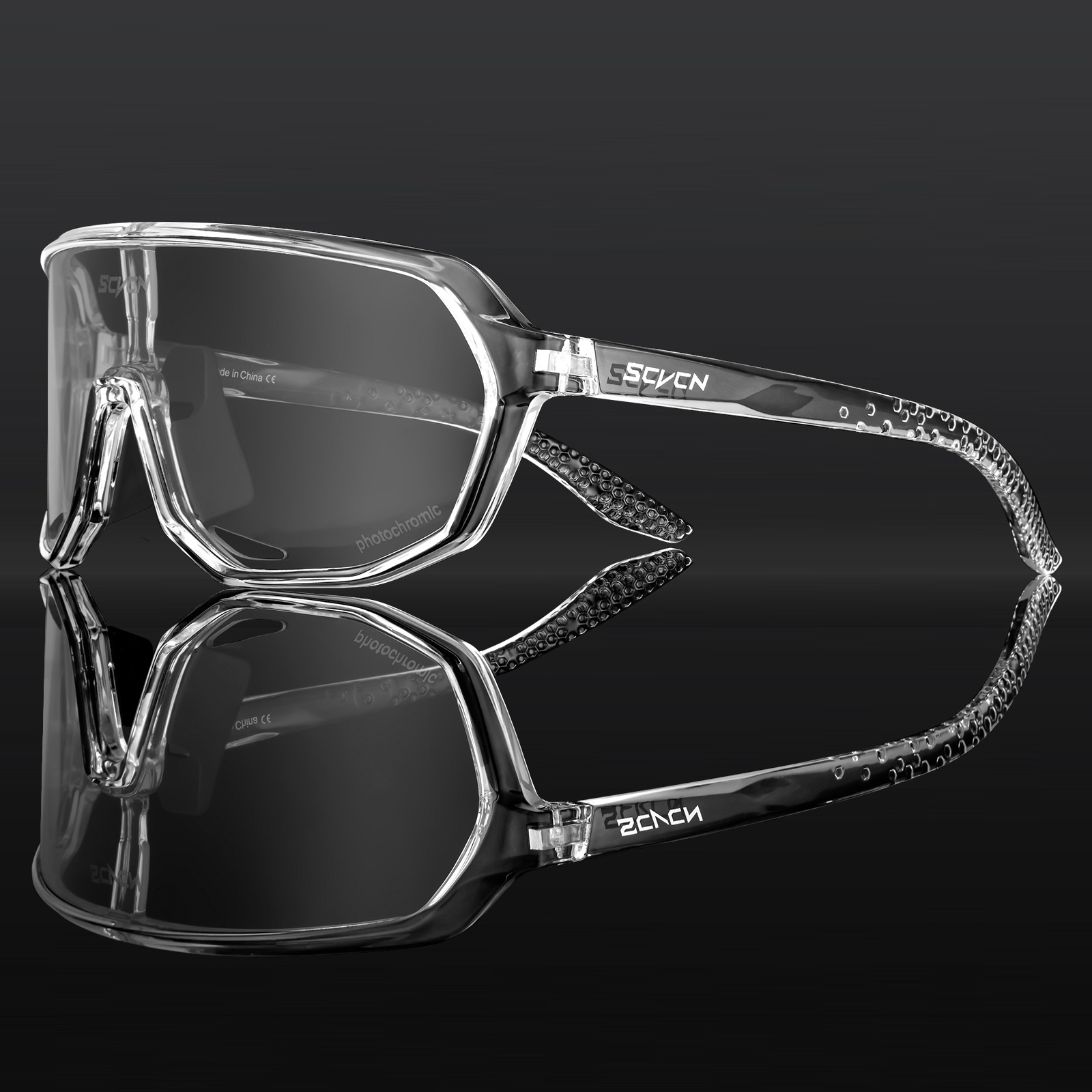 Gafas Fotocromáticas de Ciclismo de PC, Compatibles con Miopía, para Deportes al Aire Libre image 7