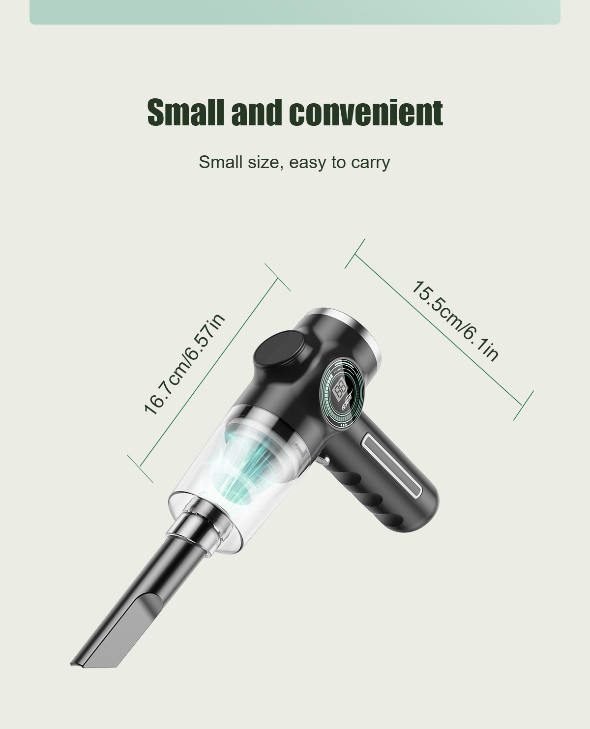 Cross-Border Special Supply Car Vacuum Cleaner Wireless Handheld Multi-Function Charging Powerful Vacuum Car Portable Small