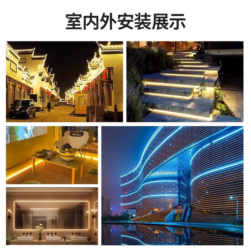 Ledライトバーシリコンフレキシブル360度発光円形屋外防水広告看板工事点灯超点灯帯|undefined