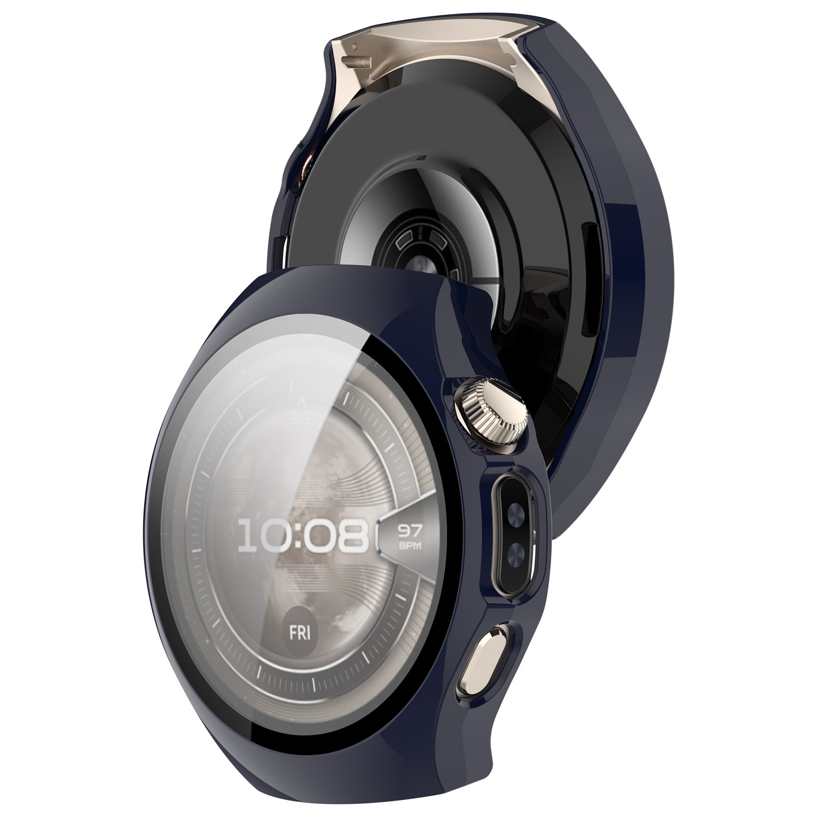 Xinyuan Shuntong is suitable for the Huawei watch5 protective case with a 42MM tempered film and a full 46MM integrated case and film watch case undefined