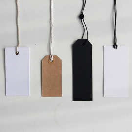纸卡定 制白卡纸吸塑彩纸卡对折卡片单面服装挂牌标签纸特种纸卡