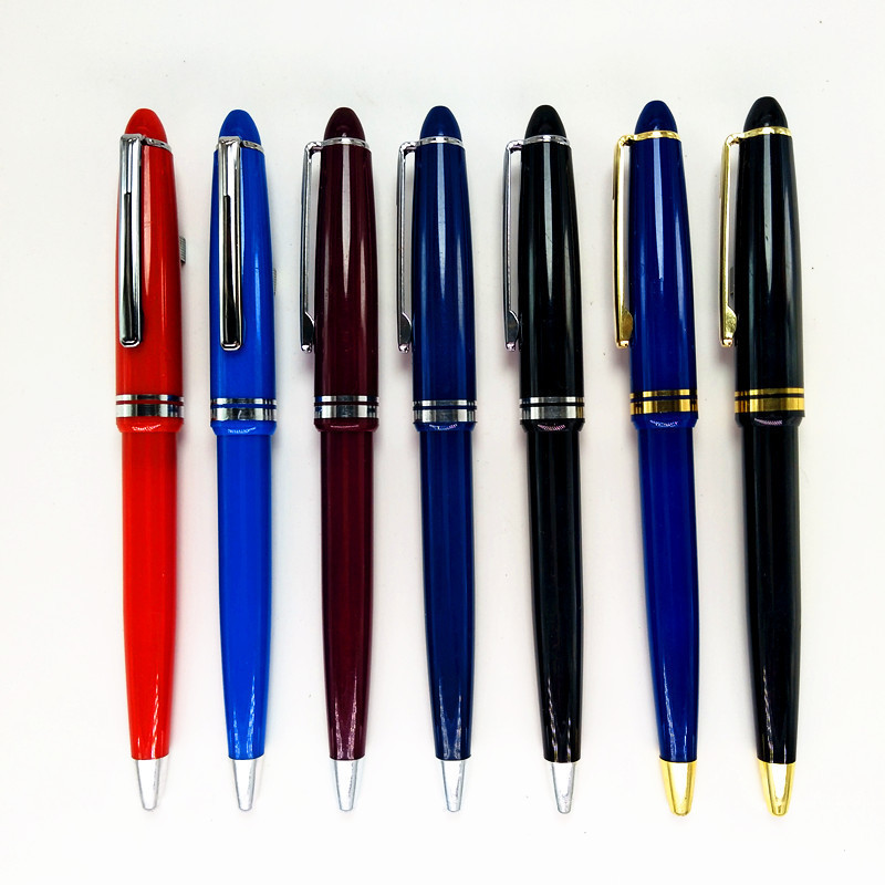 辦公文具禮品筆告印刷LOGO廣告原子筆廠塑料按動圓珠筆 中油筆