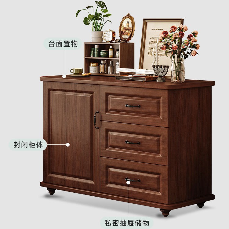 [Durable] armario de estilo americano armario de almacenamiento de dormitorio contra la pared armario de cinco habitaciones armario sala de estar retro