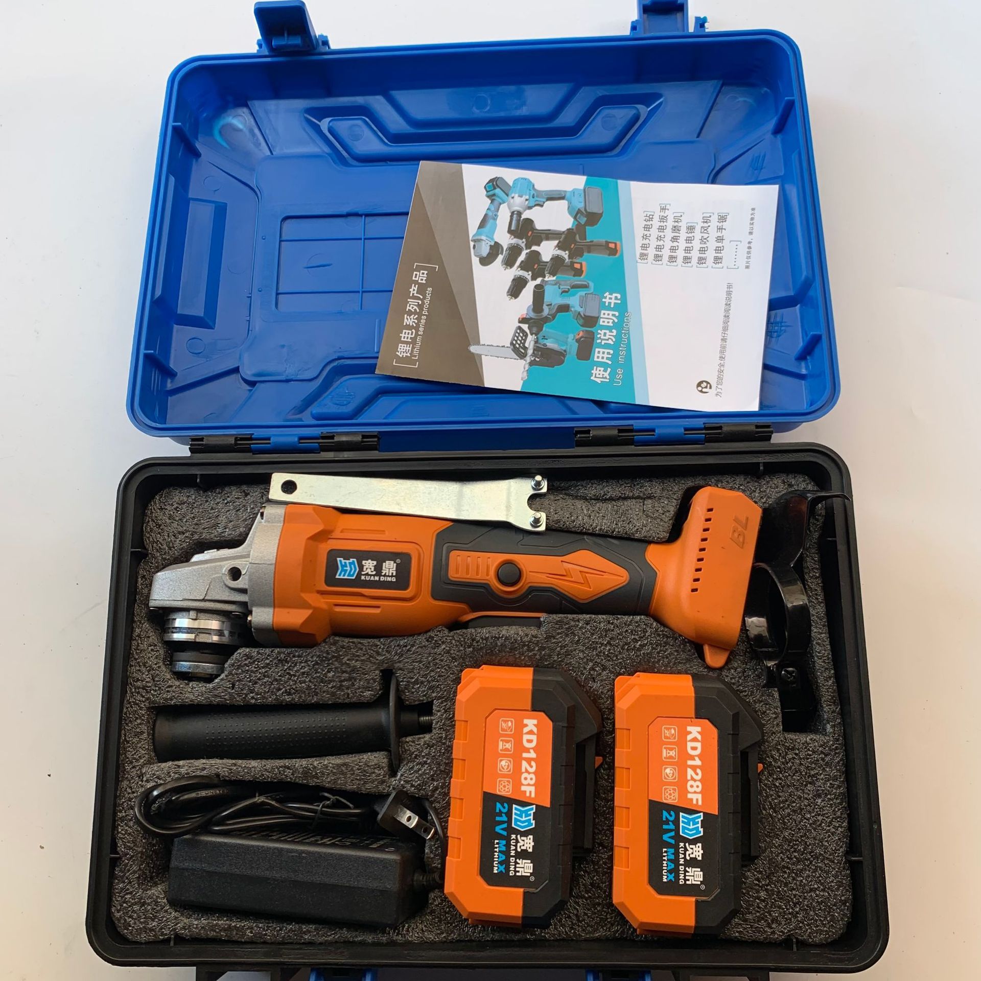 21V无刷锂电角磨机充电无线细手柄手磨机抛光打磨切割