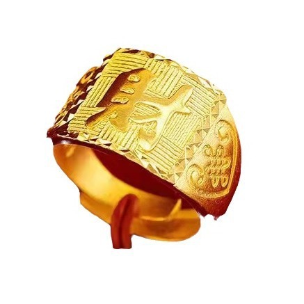 金店の同モデルの男性戒の新型の中国は金メッキの男性の金を結びます。|undefined