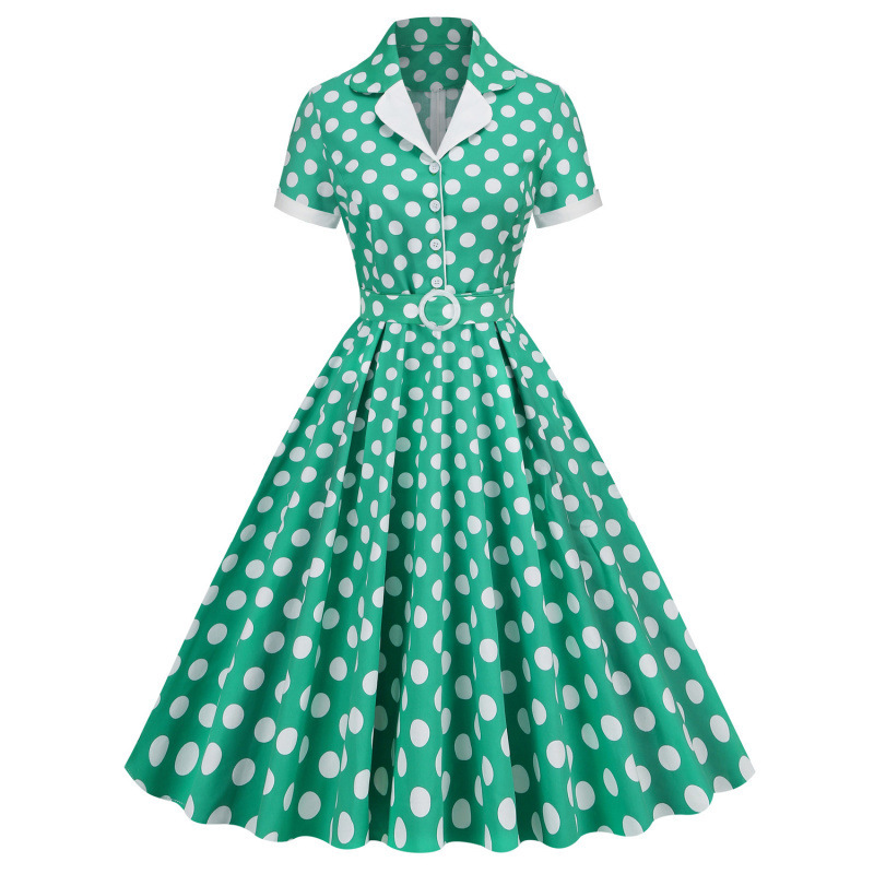 Vintage 50S Hepburn-Style Resort Picnic Photo Shoot Suit-Style Retro Flared Dress Bridesmaid Outfit Performance Outfit Vintage 50S Hepburn-Style Resort Picnic Photo Shoot Suit-Style Retro Flared Dress Bridesmaid Outfit Performance Outfit