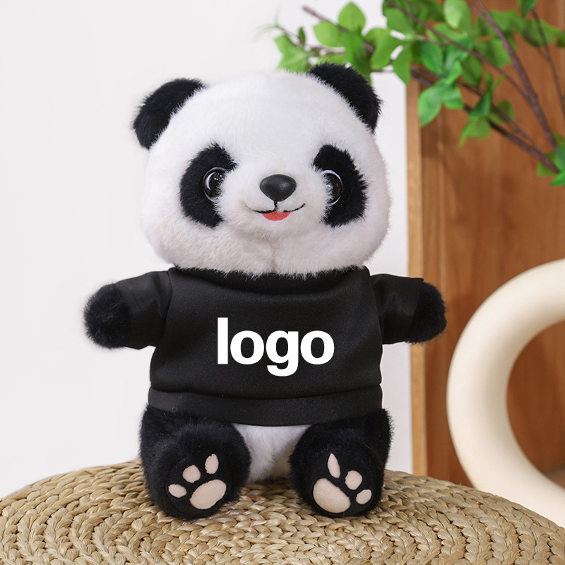Juguetes de peluche Panda LOGO Coche 4s Tienda Juguetes Lindo Panda Simulado Muñeca Panda Regalo