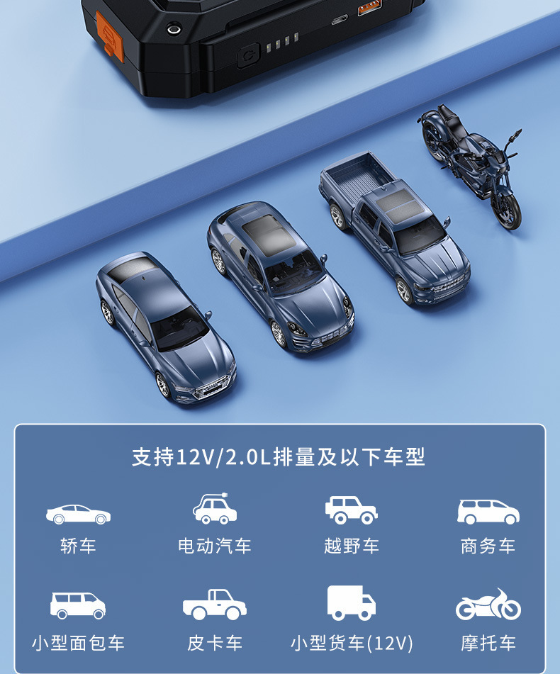 Buwai Car Emergency Jump Starter Power Bank Ignition Device Emergency Charging Power Bank for Emergency Starting
