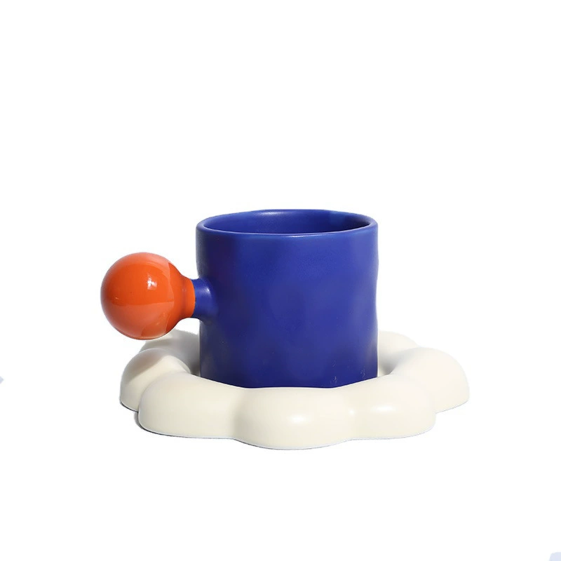 Ceramic coffee handle with glass, for beloved, internet celebrity