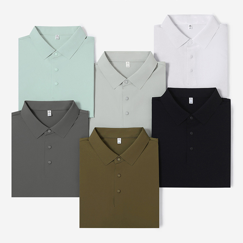 High-end verano mangas cortas club de golf con collar ropa de trabajo ropa de trabajo ropa de trabajo logotipo impreso personalizado