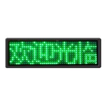 蓝牙LED胸牌显示屏发光胸卡充电滚动走字代驾工号牌手机改字厂家