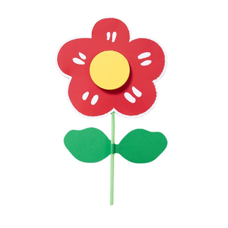 教師の日の花束ギフト手作り DIY 小さな赤い花グリーティング カード幼稚園児教師のための自作材料パッケージ|undefined