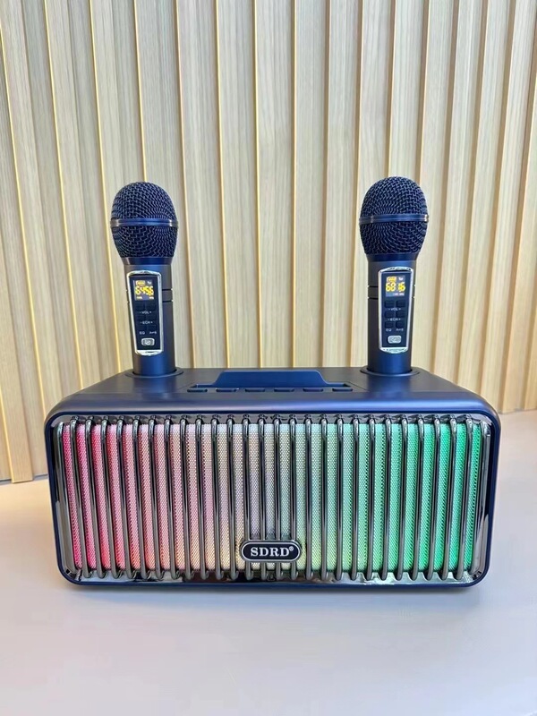Sd319proワイヤレスbluetoothスピーカー携帯電話テレビポータブルデスクトップk歌音響デュアルマイク一体型|undefined