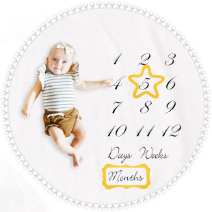 Baby Photography Blanket Newborn Photo Background Cloth Ins Style Flannel Super Soft Thickeneded Blanket Baby Crawling Blanket