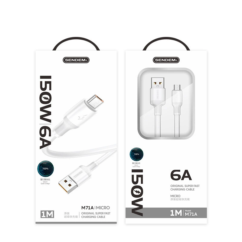 Apple, совместимый кабель для зарядки мобильного телефона, 1м, 2м, новая коллекция, 150W, Android, 6A