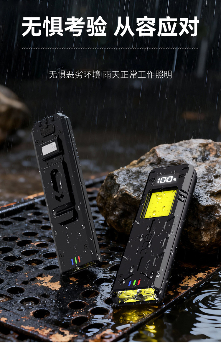 Multifunctional Mini Work Flashlight, Pocket Flashlight, Tactical Flashlight, Magnetic Clip, Portable Flashlight