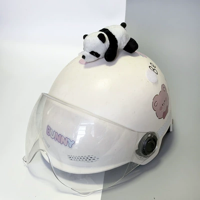 Quick Release Cat Ear Stickers – Motosiklet dəbilqələri - panda-without-helmet-papa-panda