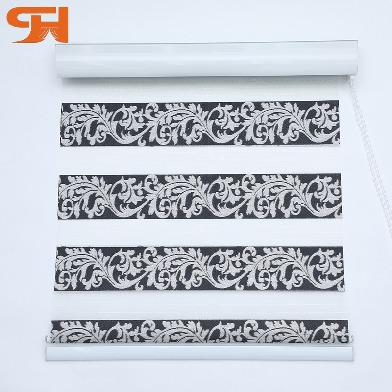 Casual Blackout Jacquard Phoenix Tail Blinds Roller Blinds Zebra Blinds Day and Night Curtains Soft Gauze Curtains Finished Products Wholesale Customization