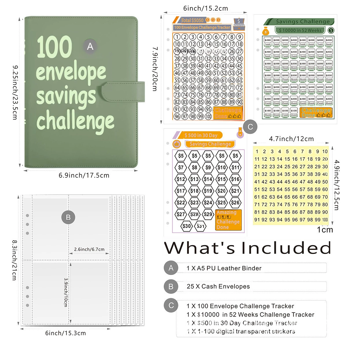 100NVELOPECHALLLENE PLU 100 days Save money to save money. Challenge cash envelope savings