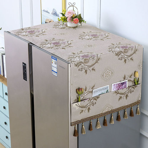 Refrigerator cover dustproof cloth dustproof cover cover cloth top cover cloth decorative double door four-open single door refrigerator cover manufacturer