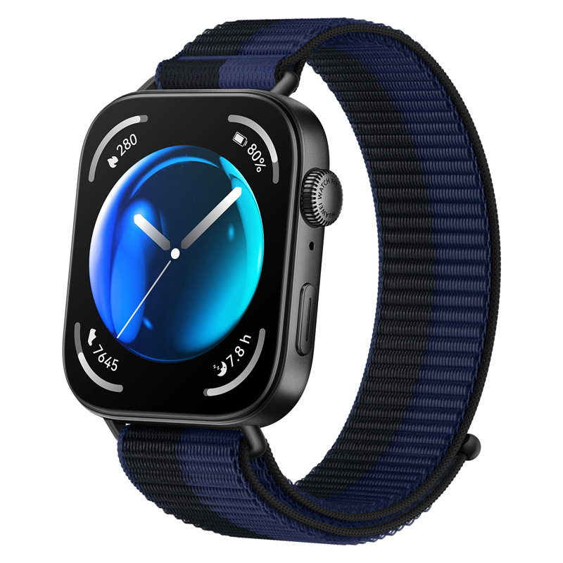 Huawei fit4pro 時計ストラップ HUAWEI fit4/3 メタルヘッド一体型ナイロンループストラップに適しています。|undefined