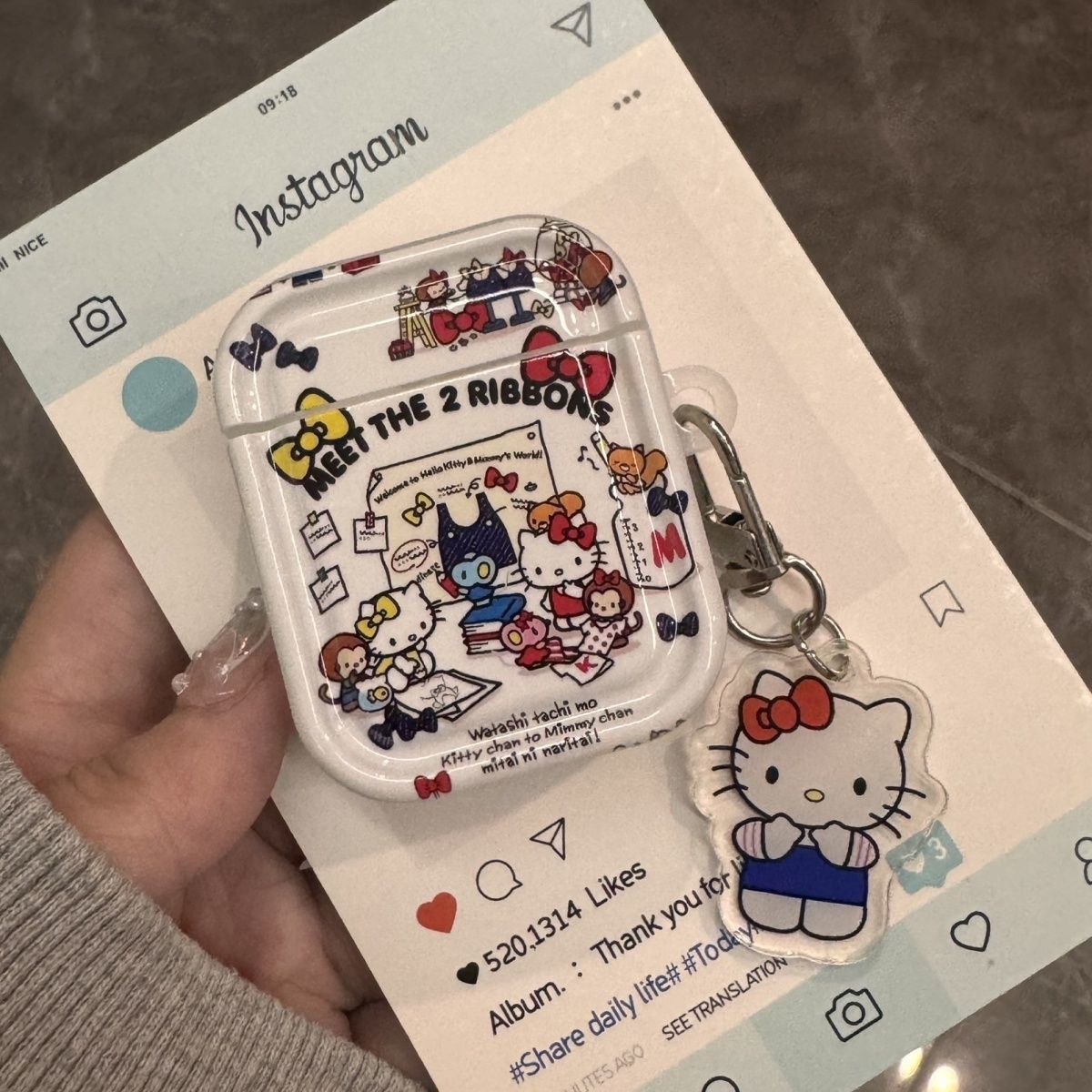 Arco de mariposa kt gato para airpods 4 generación caso de protección bluetooth airpod Pro2 Apple auriculares cubierta Huaqiang norte