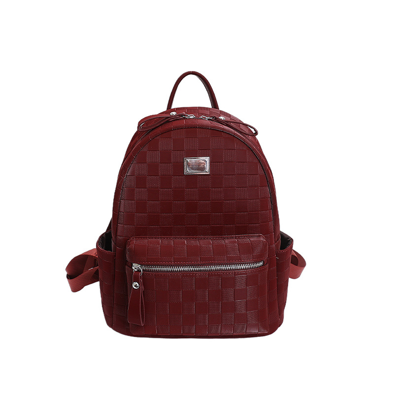 Mochila de moda coreana de mesa de ajedrez, mochila de viaje de gran capacidad para mujeres, 2026 nueva mochila universitaria