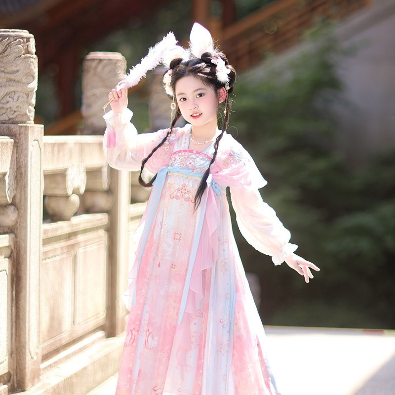 汉服女童2025新款春秋儿童古风公主裙女孩国风裙子唐装工厂批发|undefined