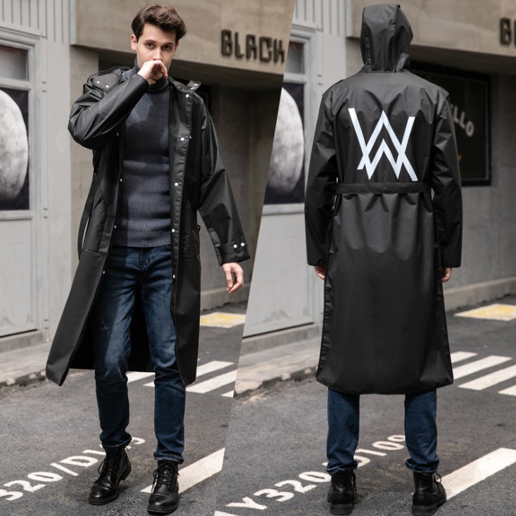 Moda Eva estilo coreano Comercio exterior cinturón de moda impermeable hombres y mujeres adultos largo al aire libre senderismo impermeable cazadora