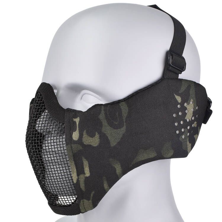 Zlang fábrica al por mayor campo de batalla Elite actualización máscara de protección del oído al aire libre de alambre de acero transpirable superficie táctica