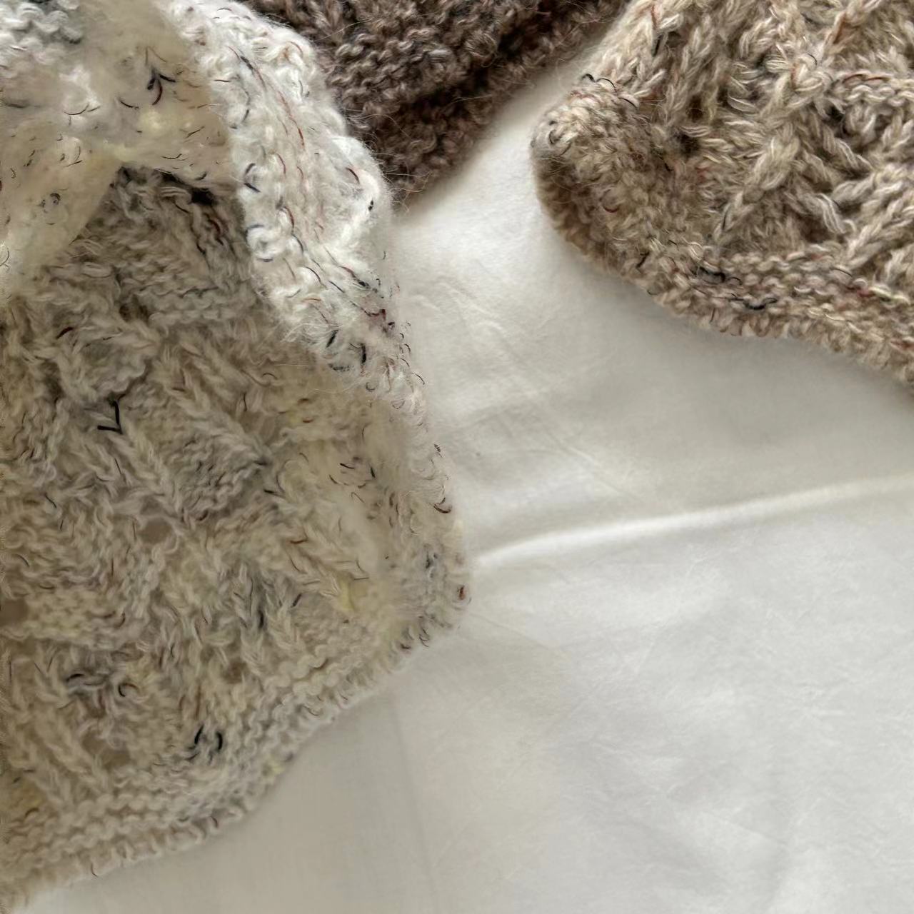 Early Autumn Temperament Style With Wool Yarn Hat Knitted For Warmth Niche Ins Retro Bucket Hat Toe Cap Basin Hat For Women_voghion.com