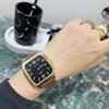 Capacious dial, swiss watch, square watch strap, bright catchy style