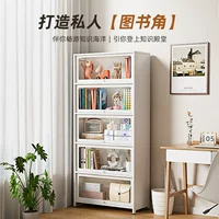 Стальной книжный шкаф для дома с дверцей, стеклянный витринный шкаф, кованая стеллажная система, железный шкаф, оптовая поставка от производителя, цельный комплект.